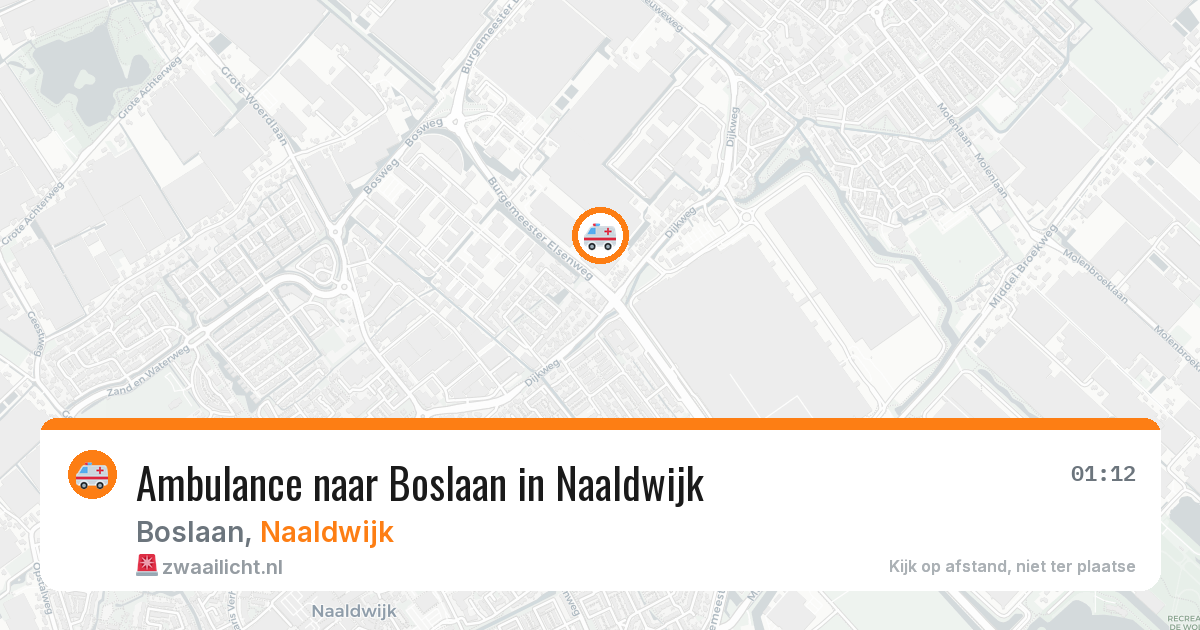 Ambulance naar Boslaan in Naaldwijk — 26 jun 2026
