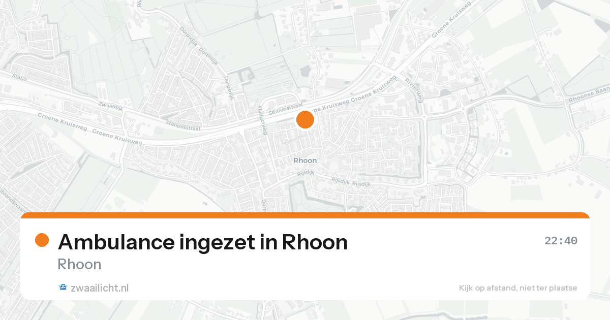 Ambulance ingezet in Rhoon — 26 mei 2026