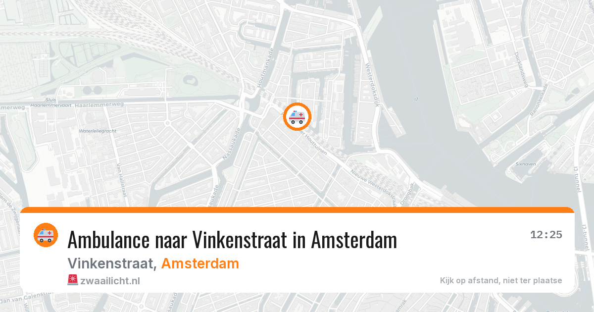 Ambulance naar Vinkenstraat in Amsterdam — 21 mei 2026
