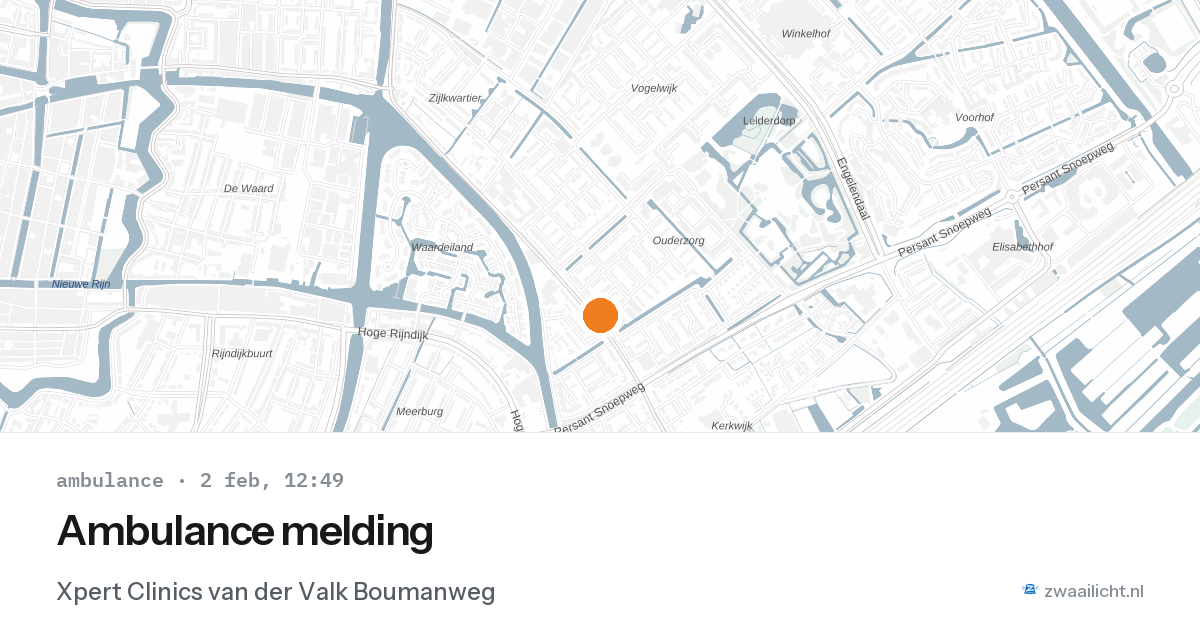 Ambulance melding — 2 feb 2026