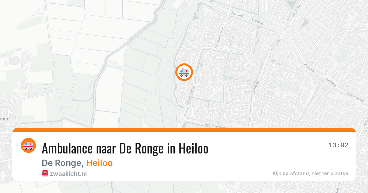 Ambulance naar De Ronge in Heiloo — 16 jun 2026