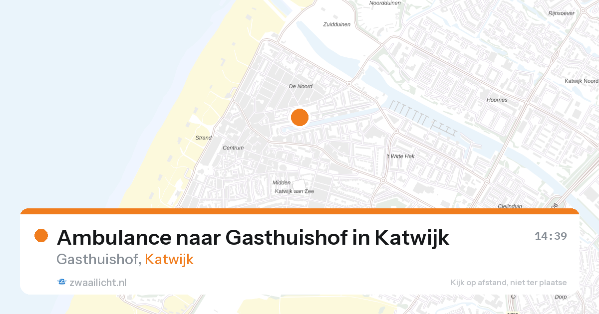 Ambulance naar Gasthuishof in Katwijk — 22 jun 2026