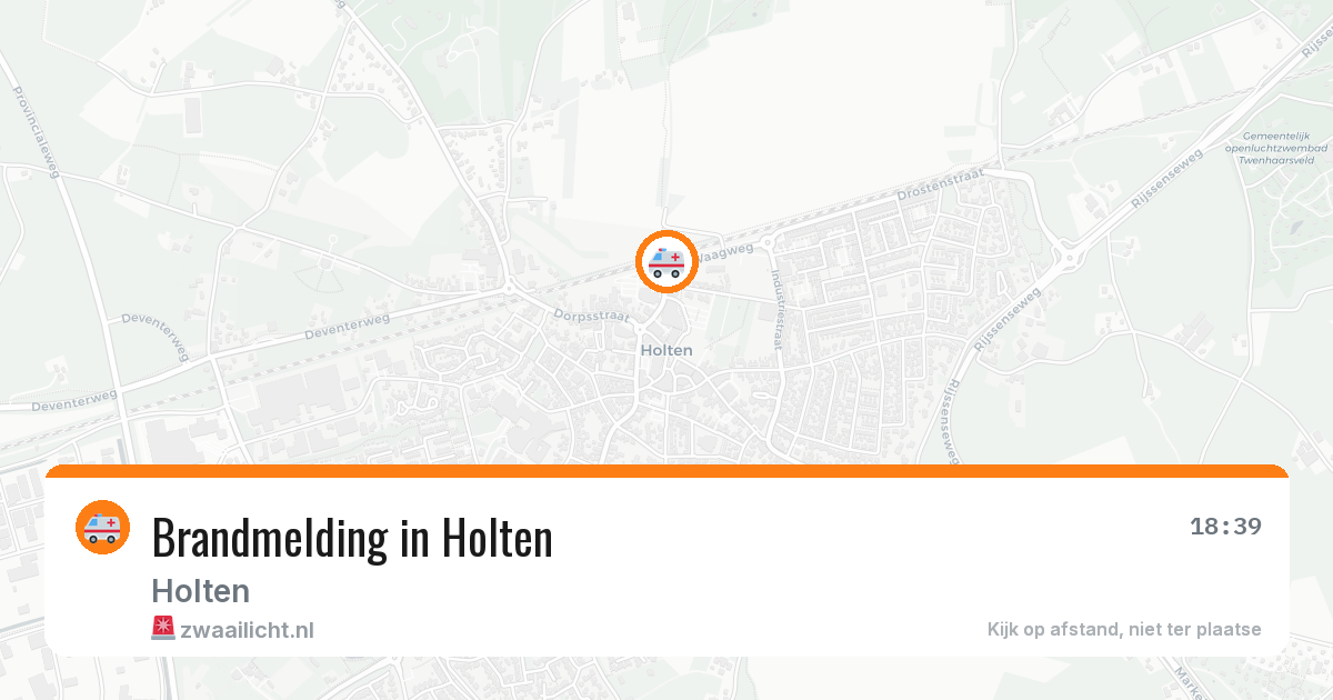 Brandmelding in Holten — 30 jun 2026