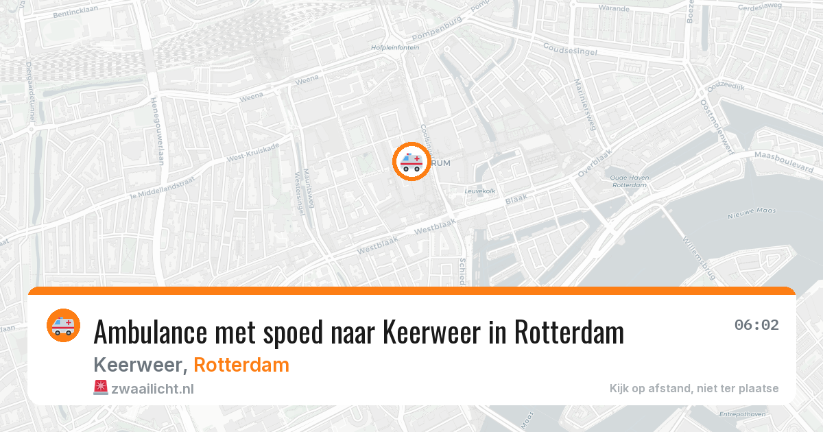 Ambulance met spoed naar Keerweer in Rotterdam — 4 apr 2026