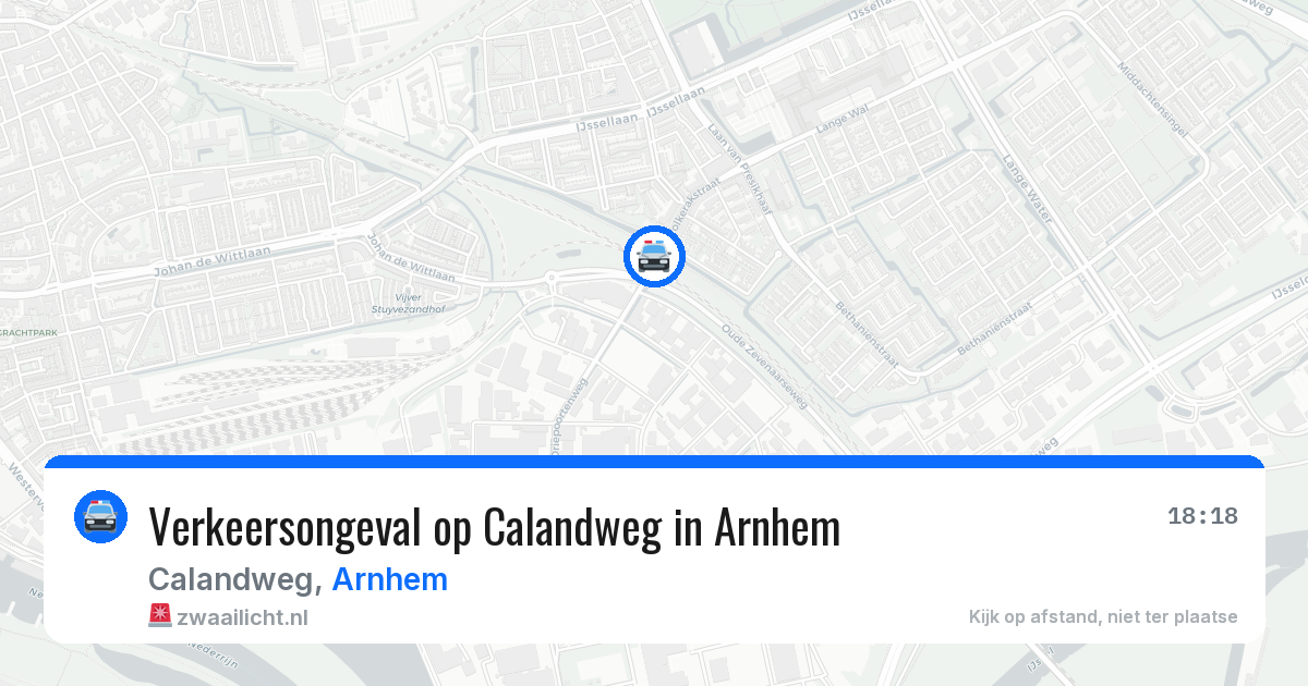 Verkeersongeval op Calandweg in Arnhem — 28 mrt 2026