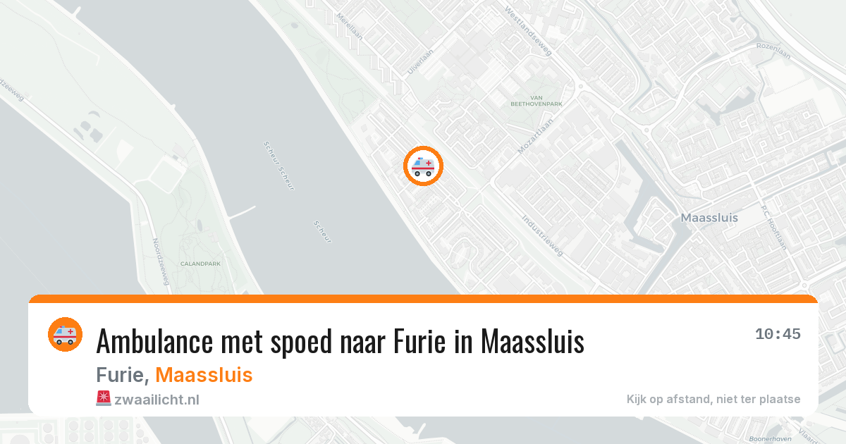 Ambulance met spoed naar Furie in Maassluis — 12 apr 2026