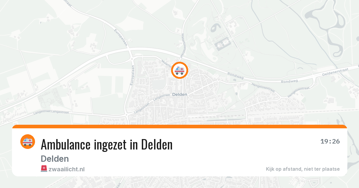 Ambulance ingezet in Delden — 25 jun 2026