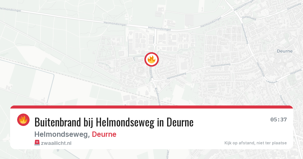 Buitenbrand bij Helmondseweg in Deurne — 11 aug 2026