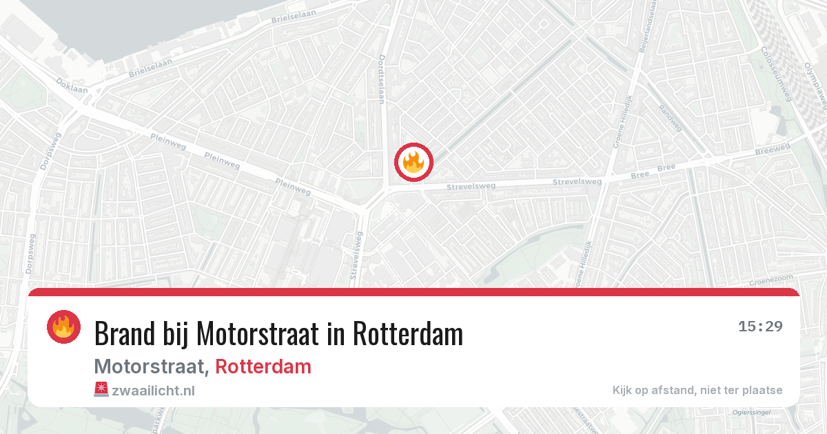 Brand bij Motorstraat in Rotterdam — 27 apr 2026