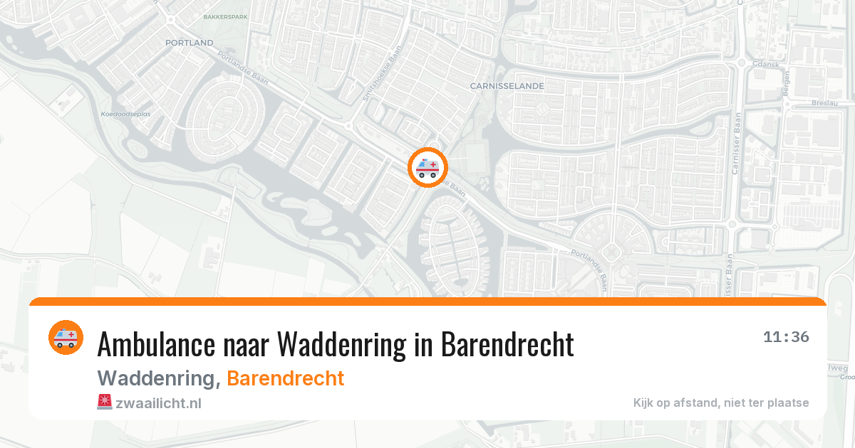 Ambulance naar Waddenring in Barendrecht — 23 jul 2026