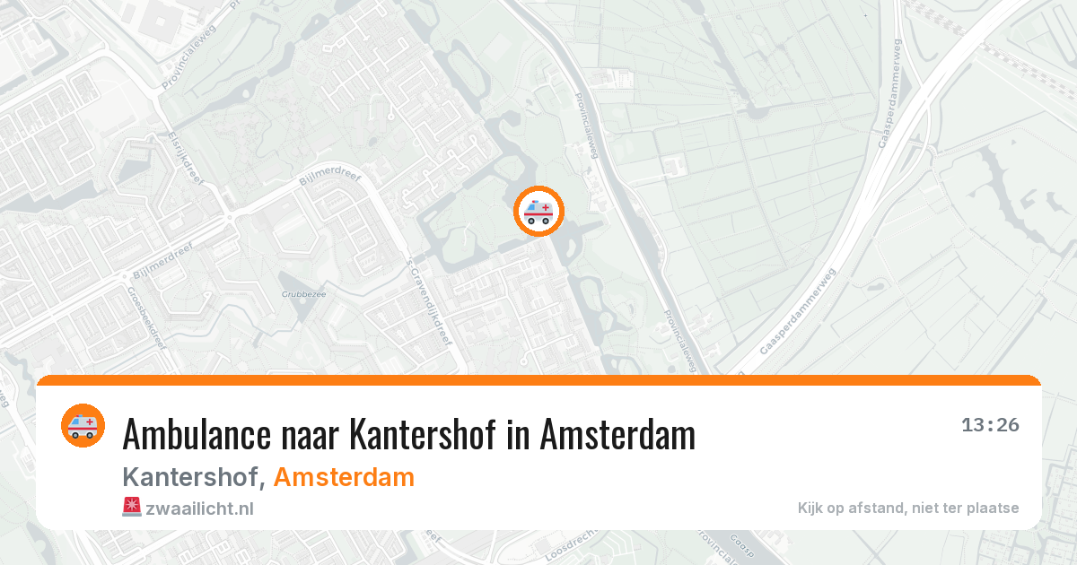 Ambulance naar Kantershof in Amsterdam — 29 mei 2026