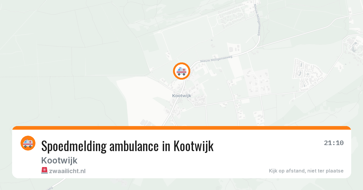 Spoedmelding ambulance in Kootwijk — 18 apr 2026