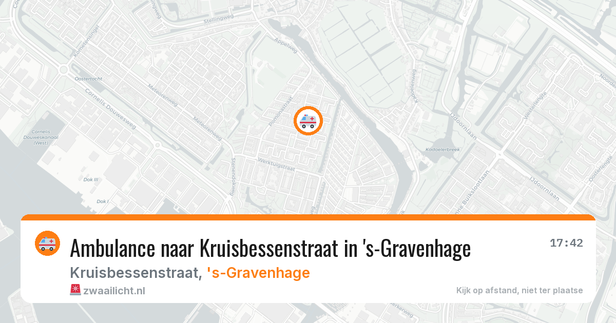 Ambulance naar Kruisbessenstraat in 's-Gravenhage — 2 apr 2026