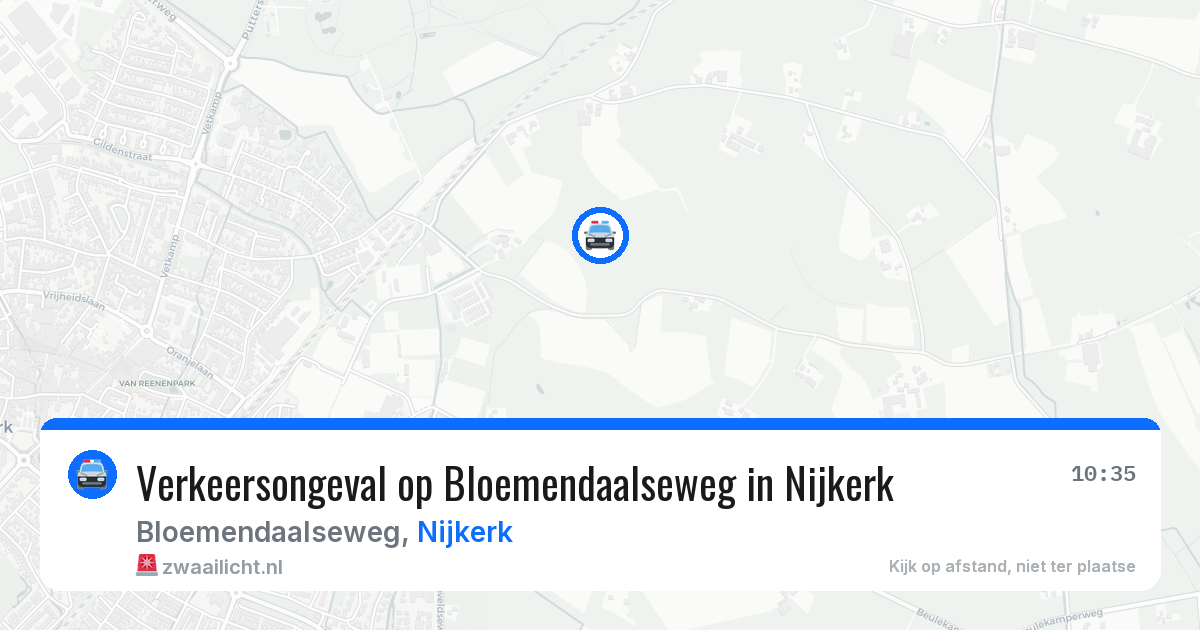 Verkeersongeval op Bloemendaalseweg in Nijkerk — 27 jun 2026