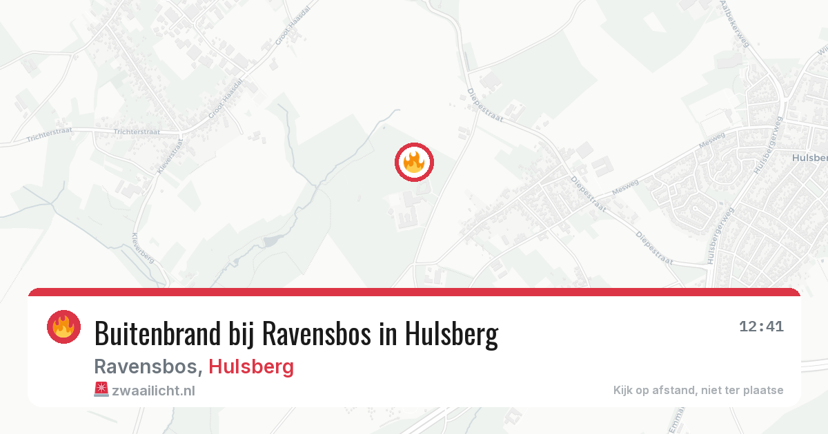 Buitenbrand bij Ravensbos in Hulsberg — 5 jul 2026