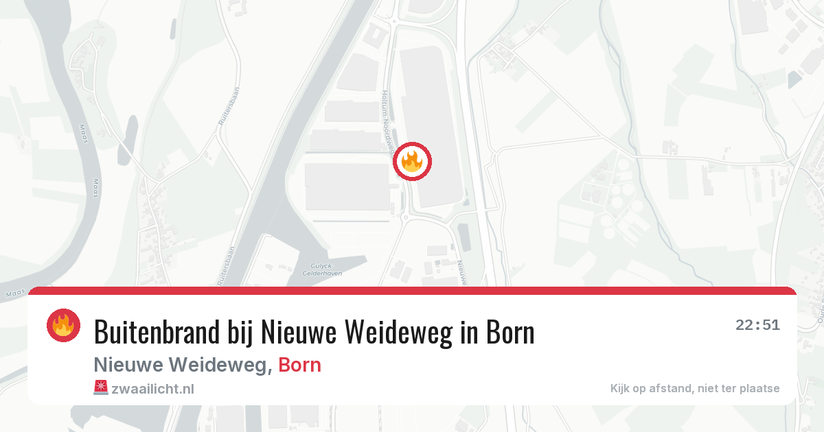Buitenbrand bij Nieuwe Weideweg in Born — 6 jun 2026