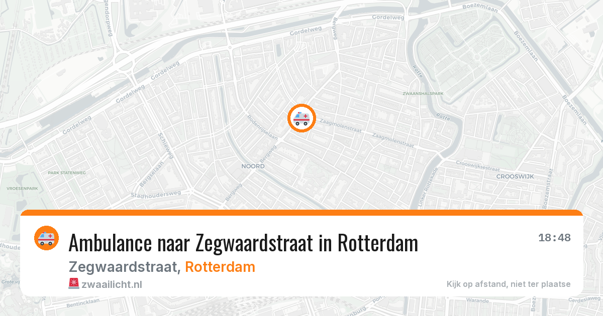 Ambulance naar Zegwaardstraat in Rotterdam — 7 jun 2026