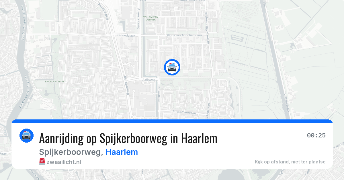 Aanrijding op Spijkerboorweg in Haarlem — 3 jun 2026