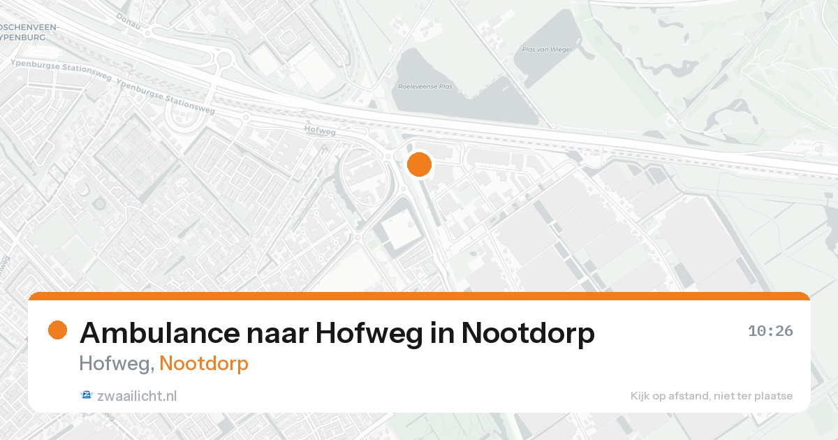 Ambulance naar Hofweg in Nootdorp — 17 aug 2026