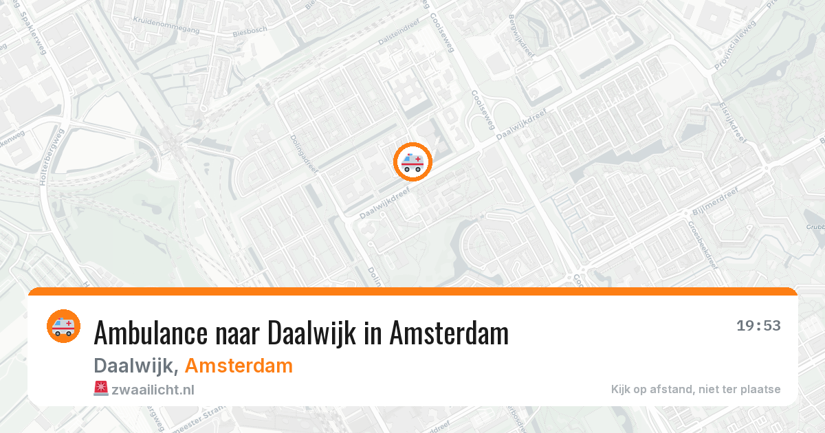 Ambulance naar Daalwijk in Amsterdam — 2 jun 2026