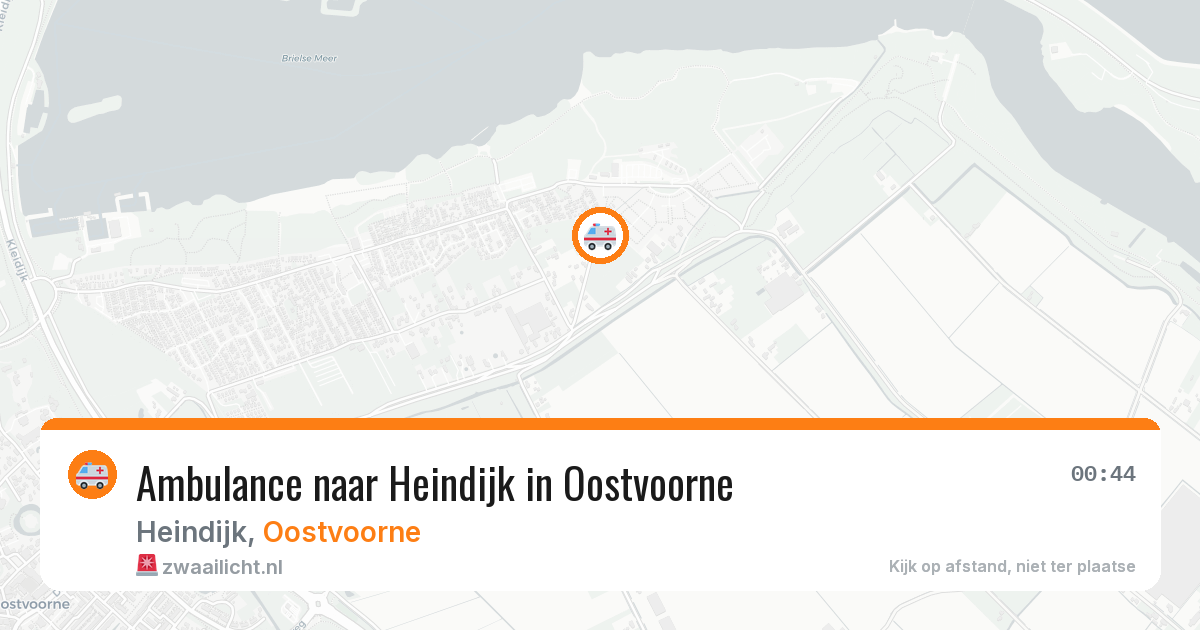 Ambulance naar Heindijk in Oostvoorne — 13 jul 2026
