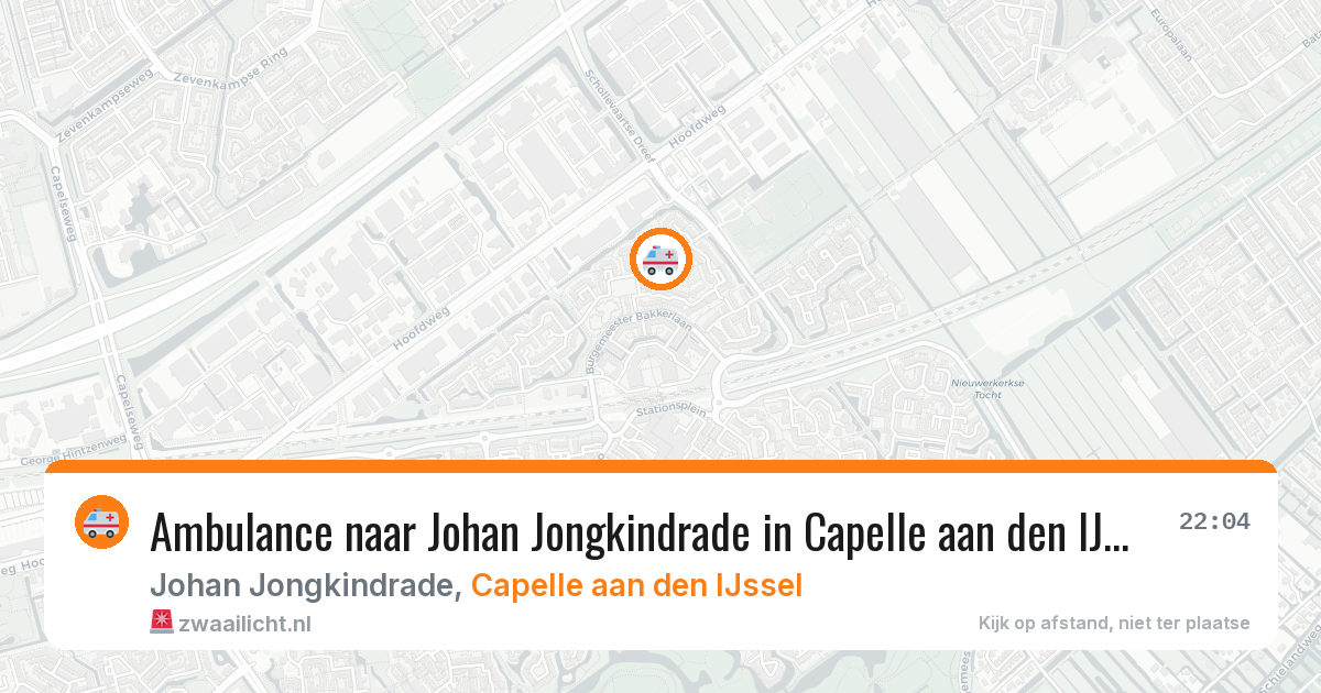 Ambulance naar Johan Jongkindrade in Capelle aan den IJssel — 8 jul 2026