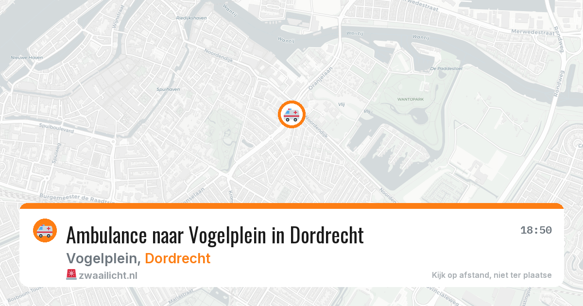 Ambulance naar Vogelplein in Dordrecht — 6 jun 2026