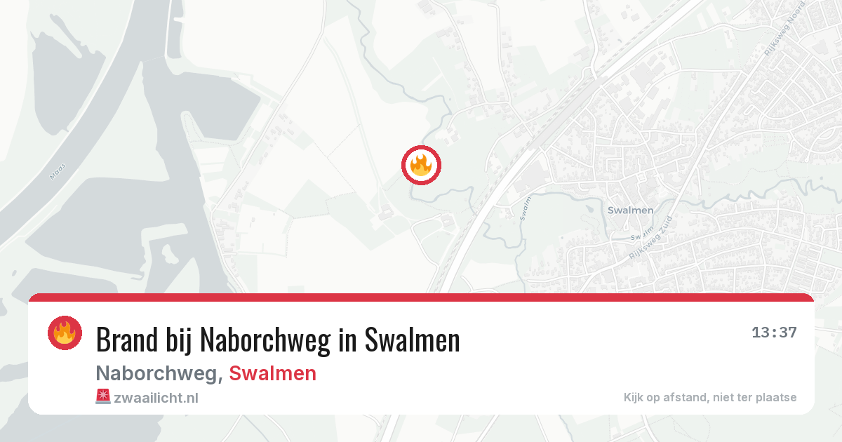 Brand bij Naborchweg in Swalmen — 22 jul 2026