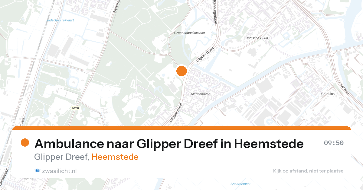Ambulance naar Glipper Dreef in Heemstede — 27 aug 2026