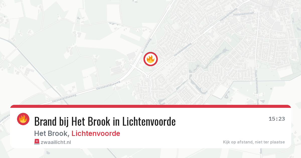Brand bij Het Brook in Lichtenvoorde — 28 jun 2026
