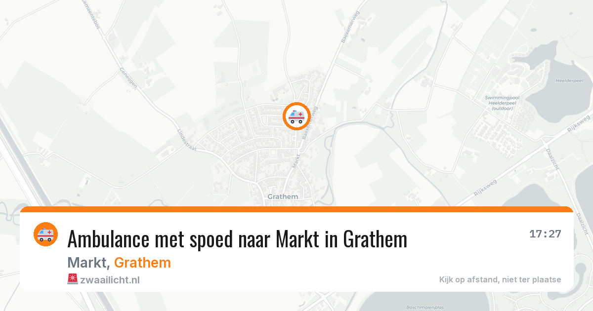 Ambulance met spoed naar Markt in Grathem — 11 jul 2026
