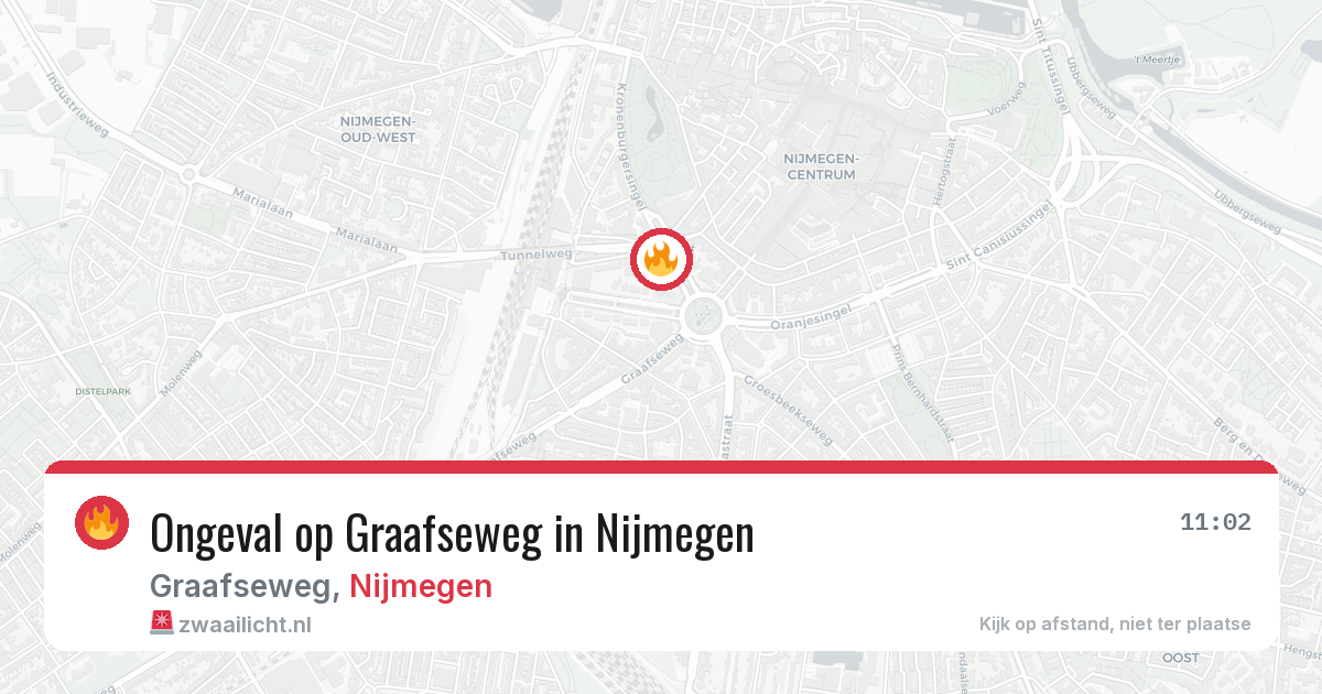 Ongeval op Graafseweg in Nijmegen — 22 jun 2026
