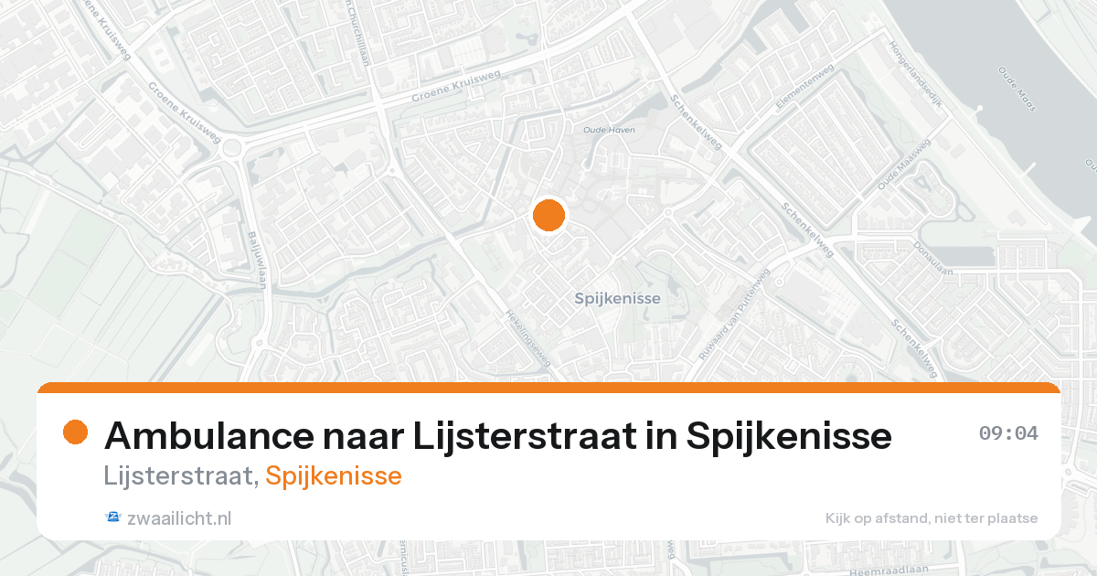 Ambulance naar Lijsterstraat in Spijkenisse — 15 aug 2026