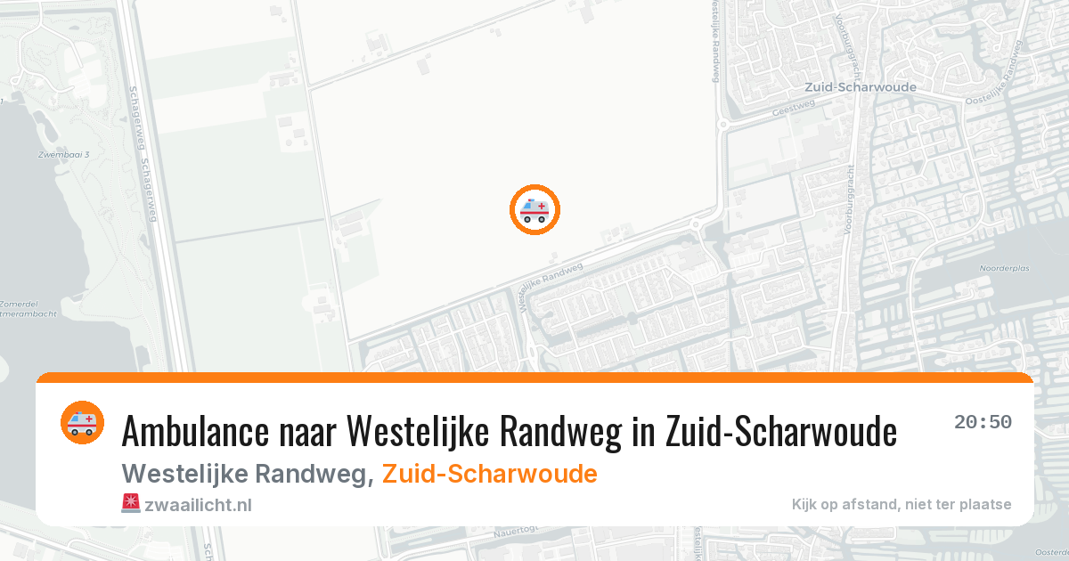 Ambulance naar Westelijke Randweg in Zuid-Scharwoude — 21 mrt 2026