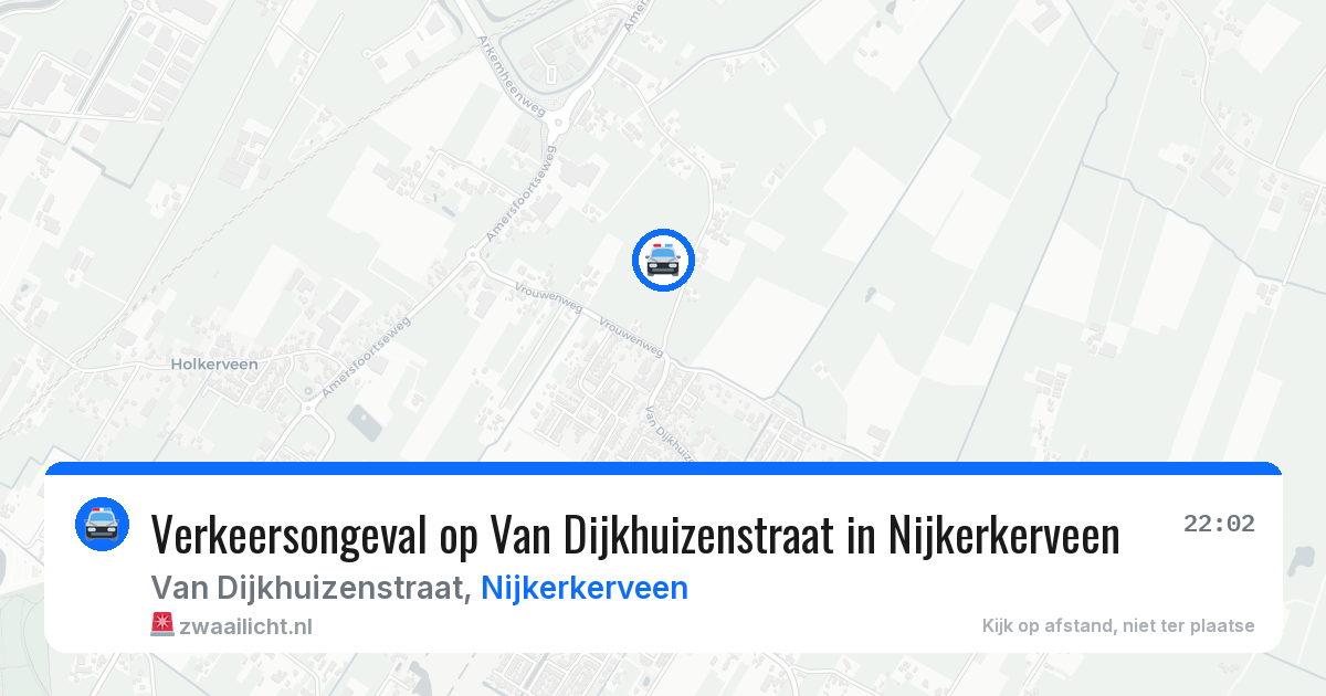 Verkeersongeval op Van Dijkhuizenstraat in Nijkerkerveen — 18 jun 2026