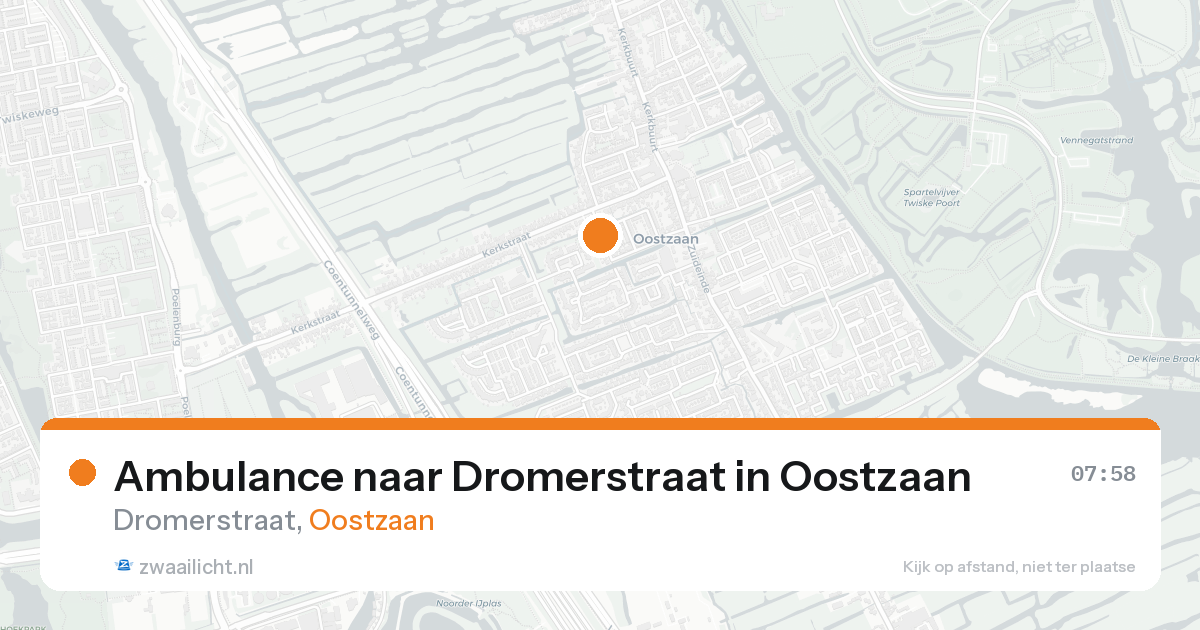 Ambulance naar Dromerstraat in Oostzaan — 26 mei 2026