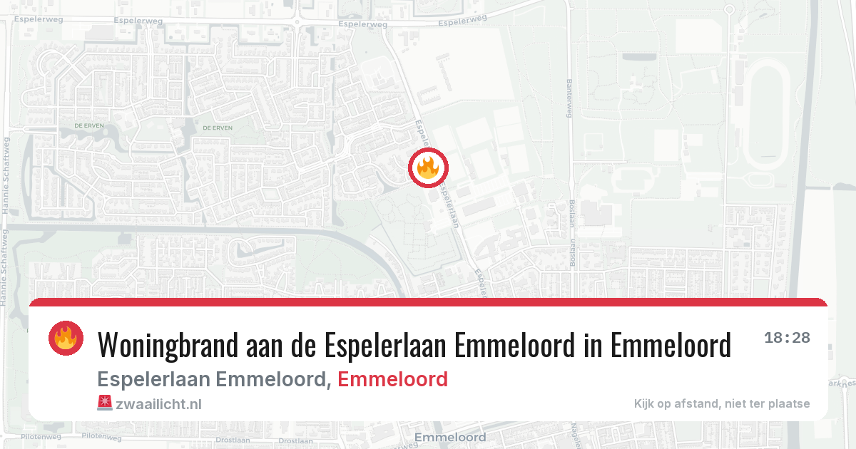 Woningbrand aan de Espelerlaan Emmeloord in Emmeloord — 1 aug 2026