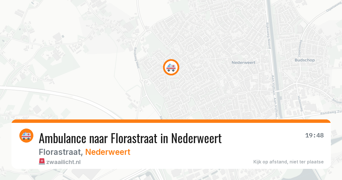 Ambulance naar Florastraat in Nederweert — 25 jun 2026