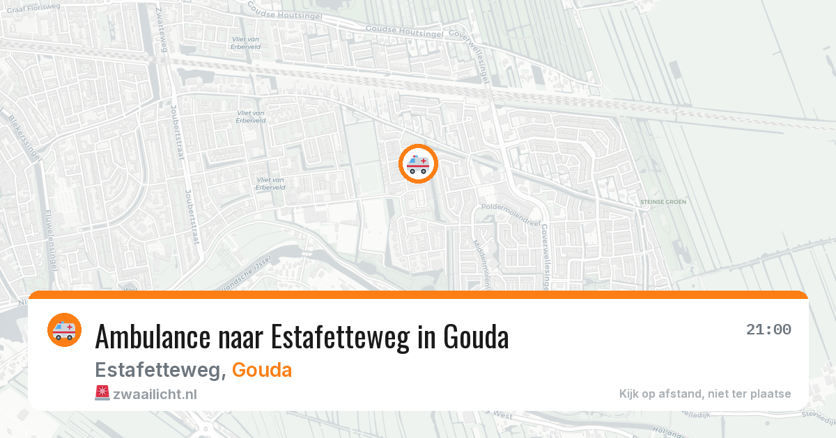 Ambulance naar Estafetteweg in Gouda — 9 jun 2026
