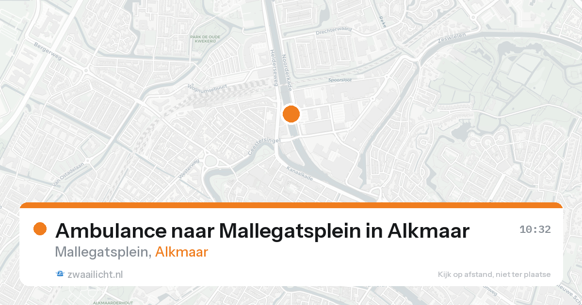 Ambulance naar Mallegatsplein in Alkmaar — 16 aug 2026