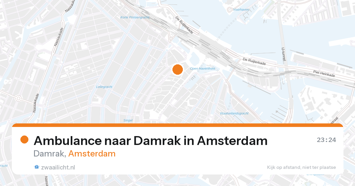 Ambulance naar Damrak in Amsterdam — 27 aug 2026
