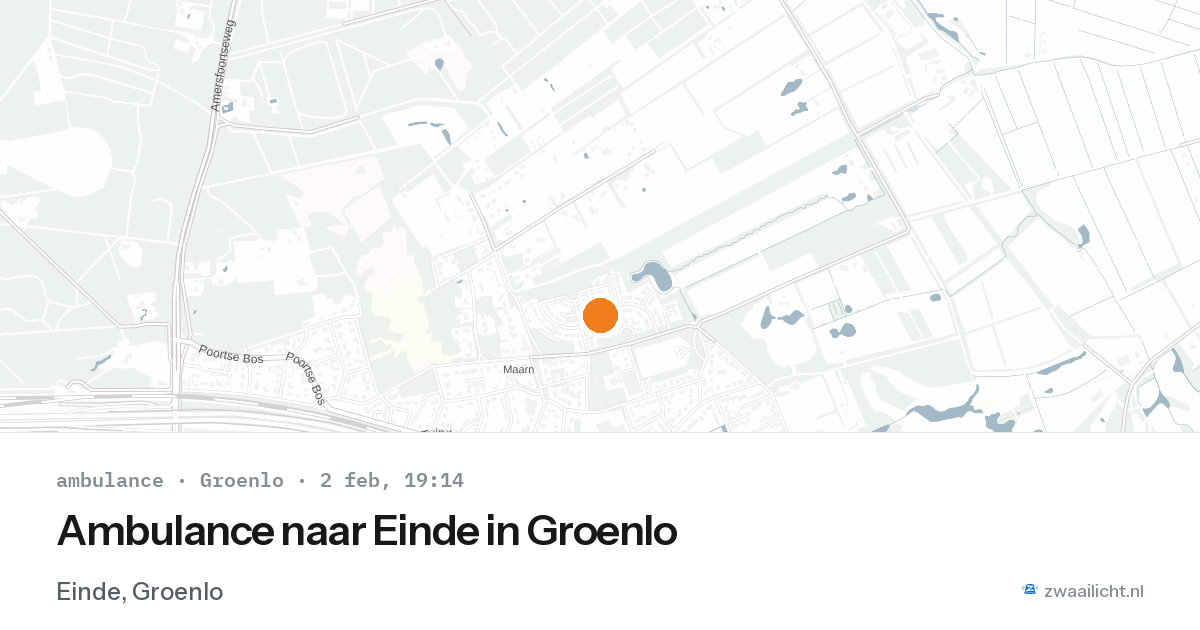 Ambulance naar Einde in Groenlo — 2 feb 2026