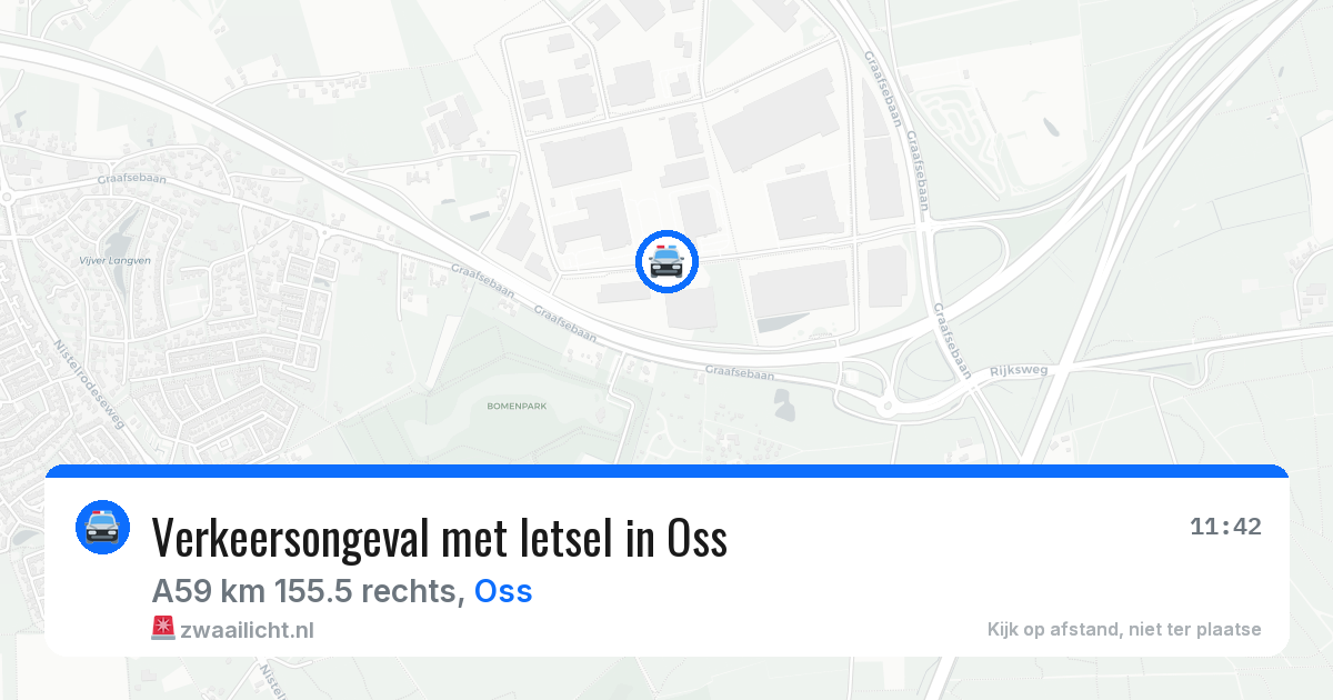 Verkeersongeval met letsel in Oss — 12 aug 2026