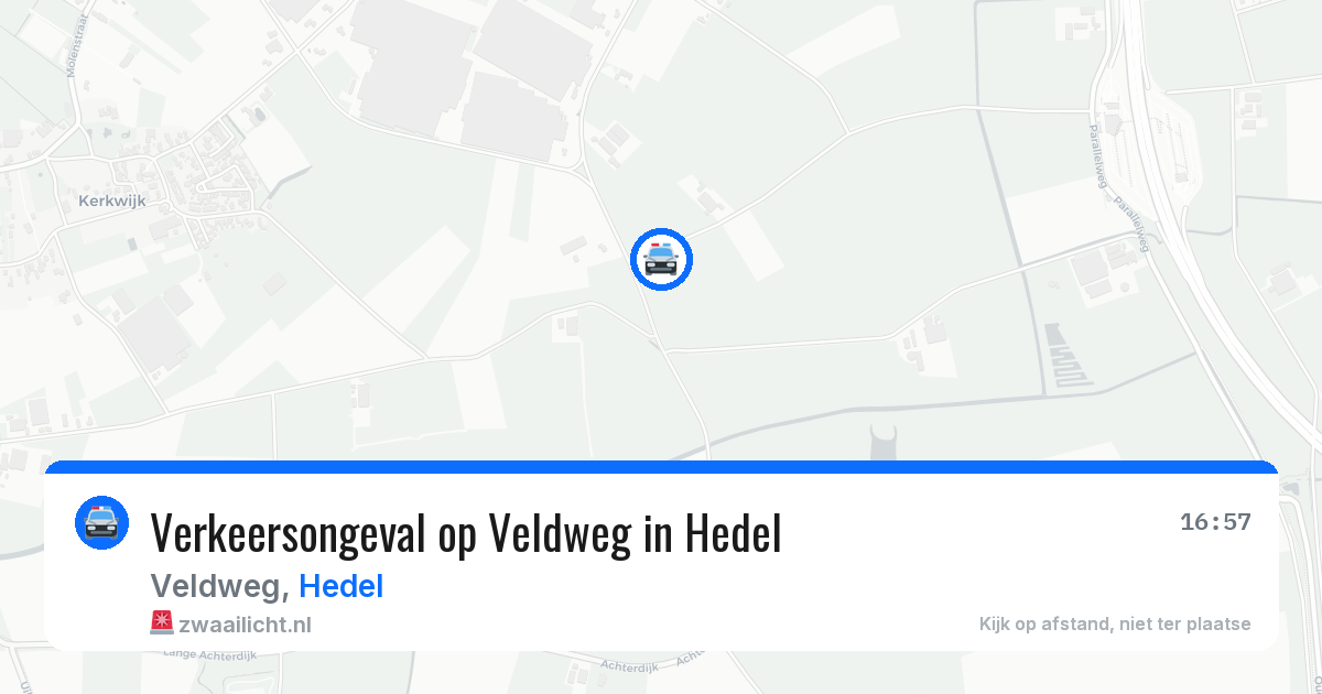 Verkeersongeval op Veldweg in Hedel — 9 apr 2026