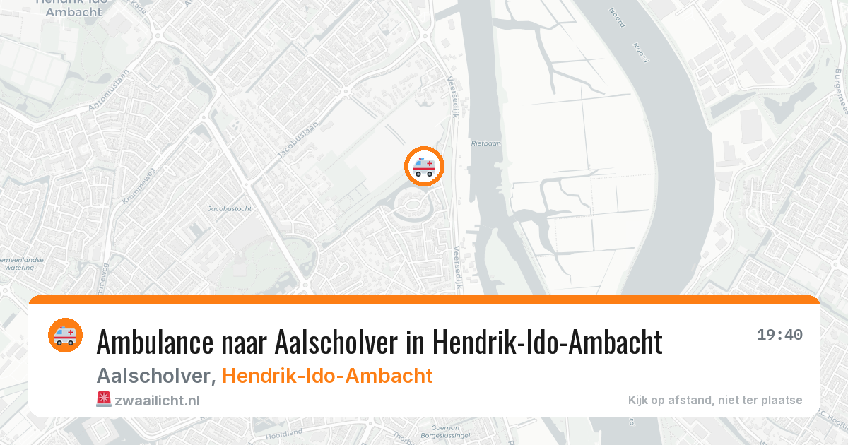 Ambulance naar Aalscholver in Hendrik-Ido-Ambacht — 8 jun 2026
