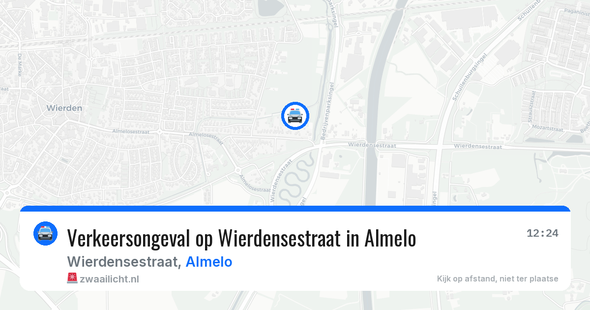 Verkeersongeval op Wierdensestraat in Almelo — 22 apr 2026