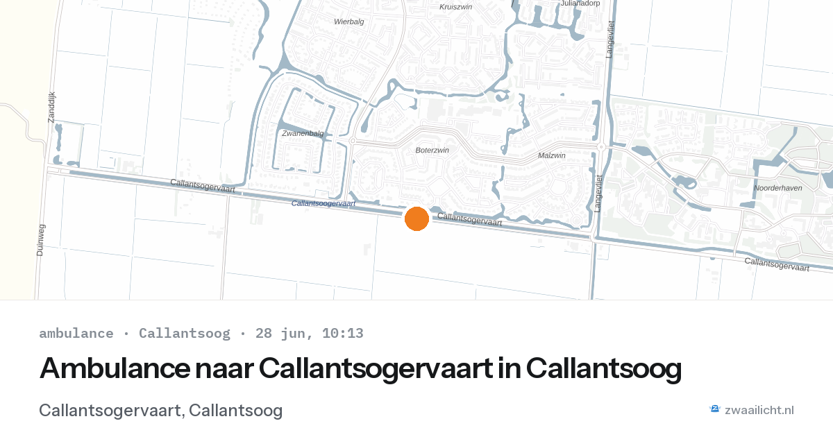 Ambulance naar Callantsogervaart in Callantsoog — 28 jun 2026