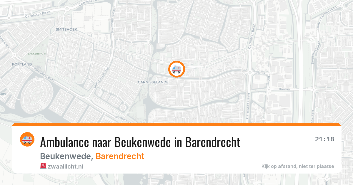Ambulance naar Beukenwede in Barendrecht — 2 aug 2026