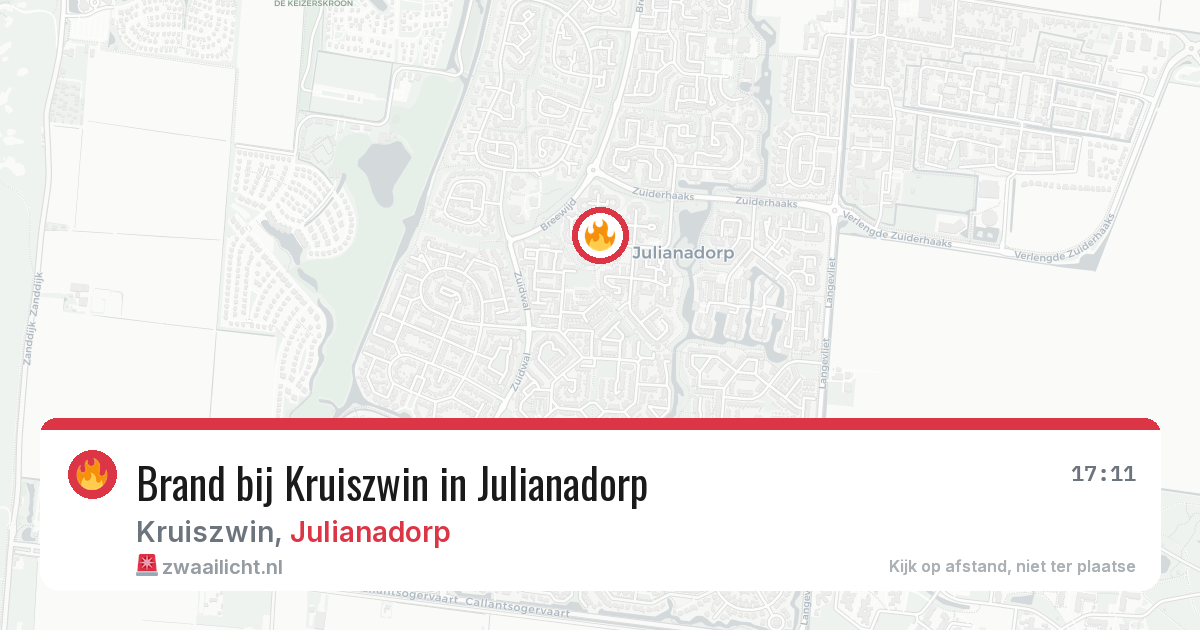 Brand bij Kruiszwin in Julianadorp — 31 mrt 2026