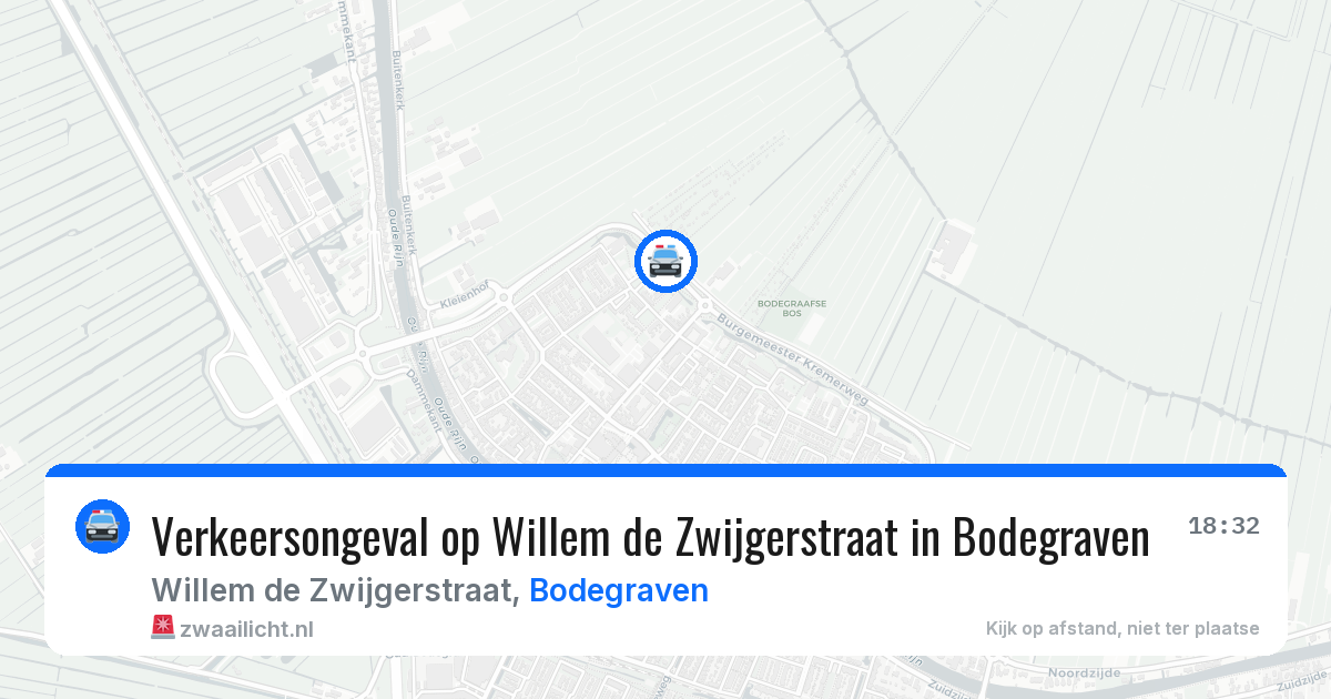 Verkeersongeval op Willem de Zwijgerstraat in Bodegraven — 10 jun 2026